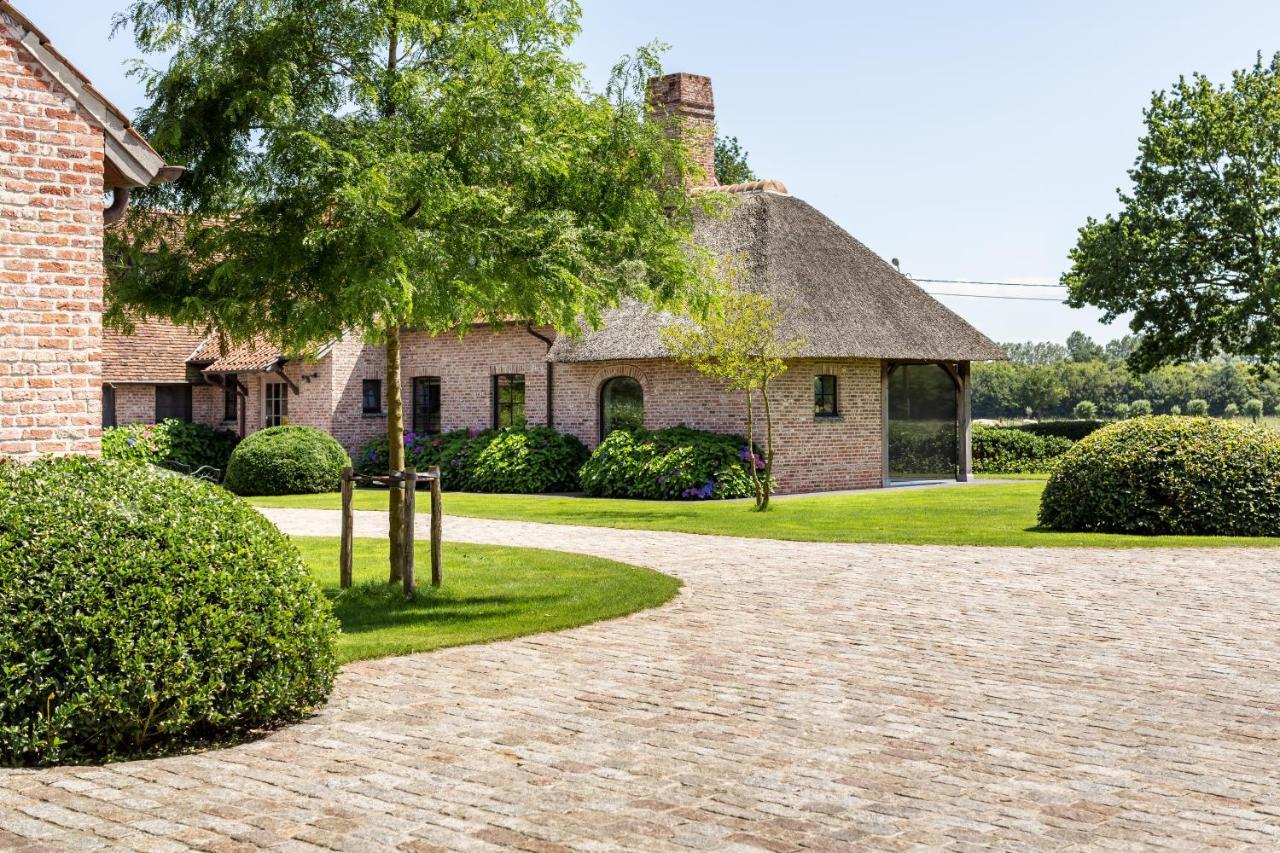 Hoeve Den Akker: Luxe Vakantiewoningen met Alpaca's nabij Brugge Damme Exterior photo