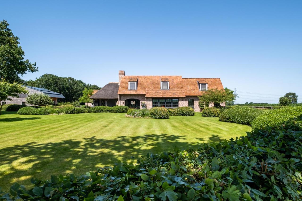 Hoeve Den Akker: Luxe Vakantiewoningen met Alpaca's nabij Brugge Damme Exterior photo