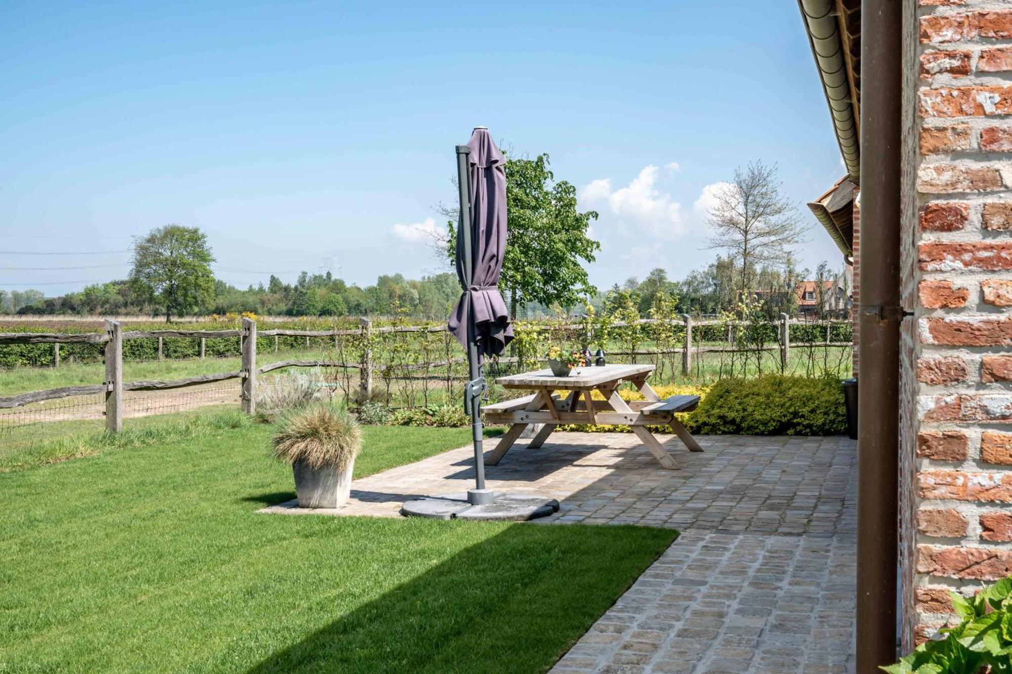 Hoeve Den Akker: Luxe Vakantiewoningen met Alpaca's nabij Brugge Damme Exterior photo